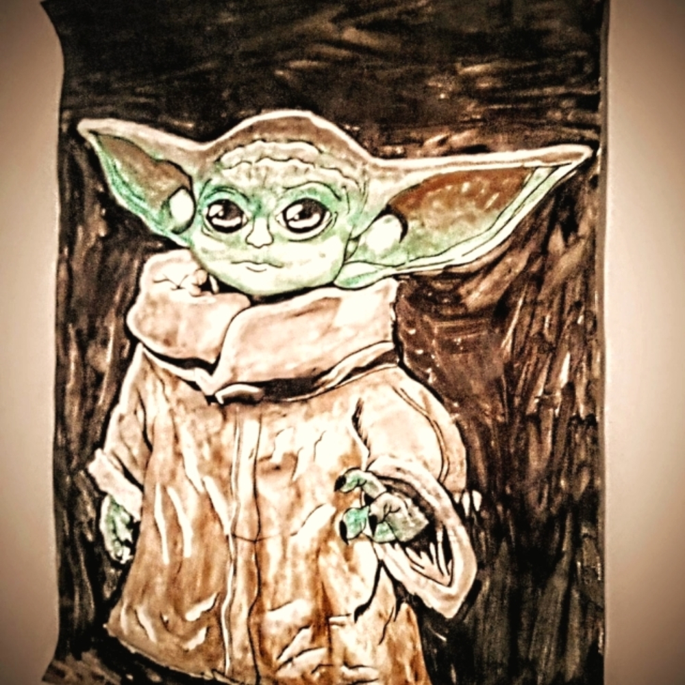 Baby Yoda portrait